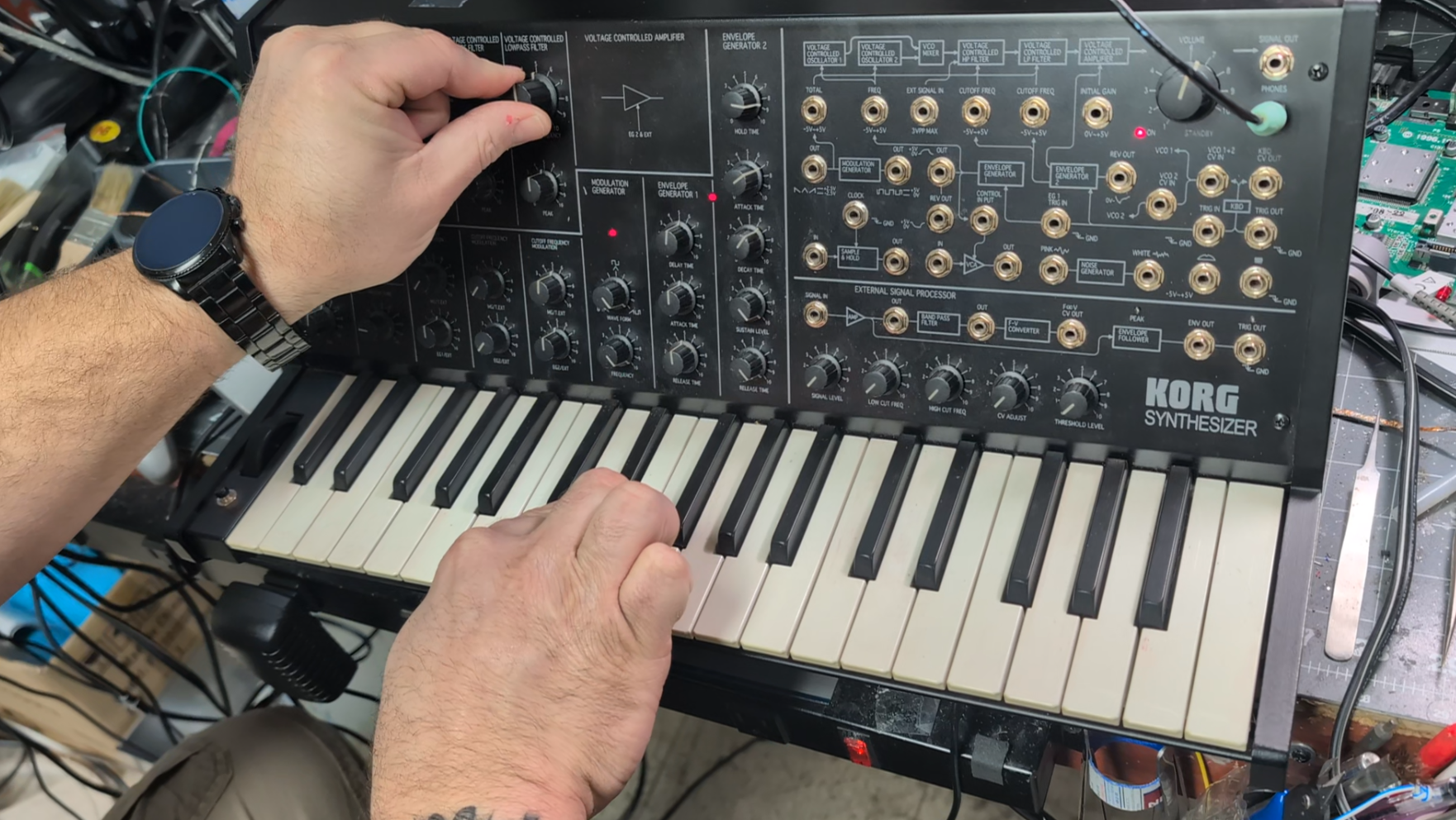 Photo of a Korg MS-20